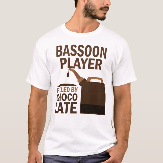 Basson Player (Funny) Chocolate T-shirt (Voorkant)