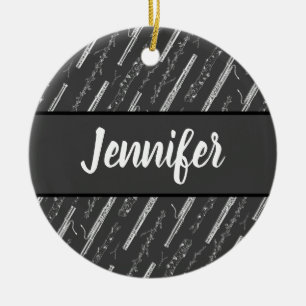 Basson Player Music Gift Custom Keramisch Ornament