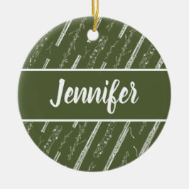 Basson Player Musician Gift Custom Keramisch Ornament