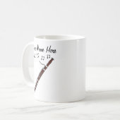 Bassoon Aangepaste Mok Fagottist Muzikant Gift (Voorkant links)