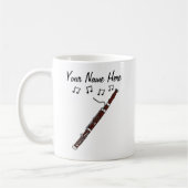 Bassoon Custom Mug Bassoonist Musician Cadeau (Gauche)