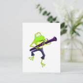 Bassoon Frog Briefkaart (Staand voorkant)
