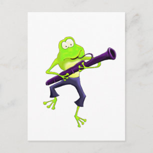 Bassoon Frog Briefkaart