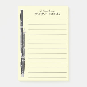 Bassoon Musician Music Teacher Woodwind Post-it® Notes