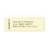 Bassoon muziekleraar etiket (Voorkant)