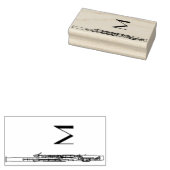 Bassoon muziekleraar rubberstempel (Gestempeld)
