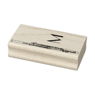 Bassoon muziekleraar rubberstempel