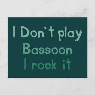 Bassoon Rock It Briefkaart