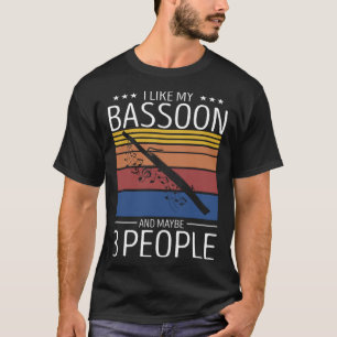 Bassoon Speler Quote voor Orkest Woodwind 3 T-shirt