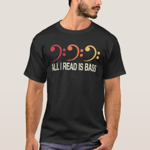 Bassoonist Bassoon Alles wat ik lees is bas 2 T-shirt