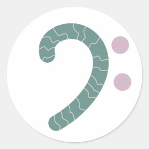 basspleet groen ronde sticker