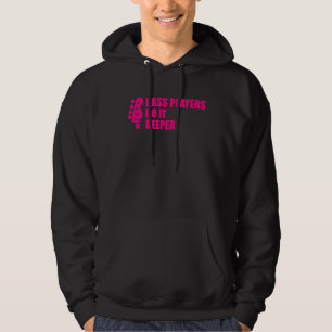 Bassspeler  Cool Gitaar Basgitaristen Doen Het Die Hoodie