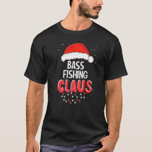 Bassvissen Santa Claus Kerst Overeenkomstige Kledi T-shirt