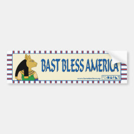 Bast Bless America bumper sticker
