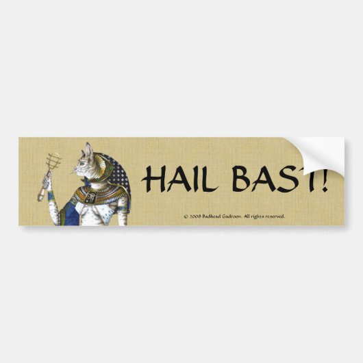 Bast Bumpersticker (Voorkant)