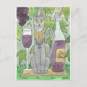 Bast en Beaujolais Briefkaart