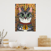Bast Goddess, Egyptisch Poster voor gebastetenkat (Keuken)