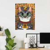 Bast Goddess, Egyptisch Poster voor gebastetenkat (Thuiskantoor)