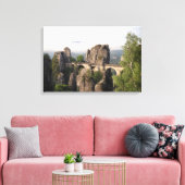 Bastei Bridge in Saksisch Zwitserland canvas (Insitu (Woonkamer))