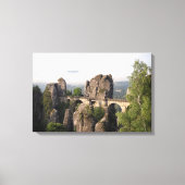 Bastei Bridge in Saksisch Zwitserland canvas (Voorkant)