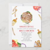 Basters en flessen Hamburger Baby shower Kaart (Voorkant)