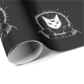 Bastet Ancient Egypt Cat Crescent Gothic Moon Cadeaupapier (Rol Hoek)