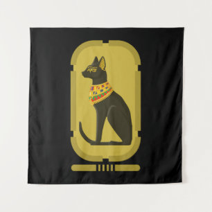 Bastet Ancient Egypt Goddess Tapestry Wandkleed