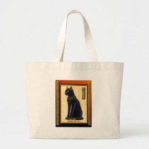 BASTET ~ Cat God Grote Tote Bag