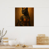 Bastet Cat Goddess Poster - Egyptische kunst (Keuken)