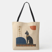 Bastet Egyptian Cat Tote Bag (Dos)