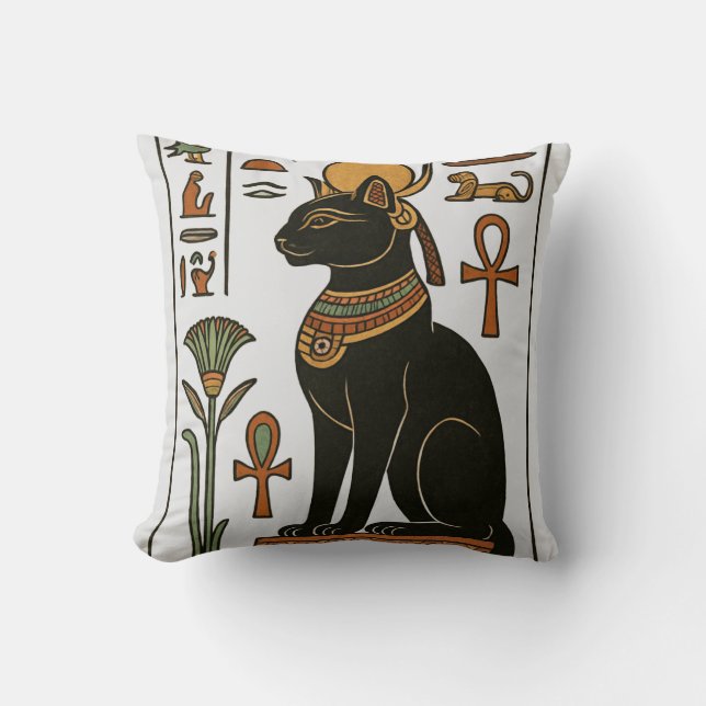 Bastet Egyptisch Godin Sierkussen (Voorkant)
