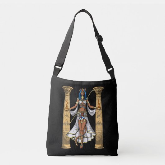 Bastet Egyptische godin Crossbody Tas (Voorkant)