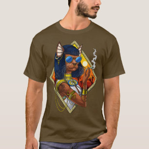 Bastet Egyptische Godin Hippie T-shirt