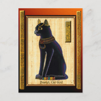 BASTET ~ Egyptische kat God historische kunst Briefkaart