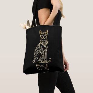 Bastet, Egyptische Kattengodin. Naam in hiëroglief Draagtas
