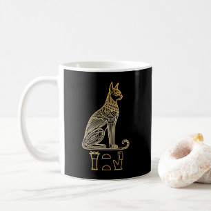 Bastet, Egyptische Kattengodin. Naam in hiëroglief Koffiemok