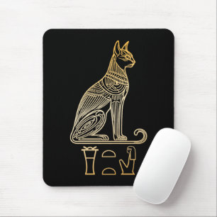Bastet, Egyptische Kattengodin. Naam in hiëroglief Muismat