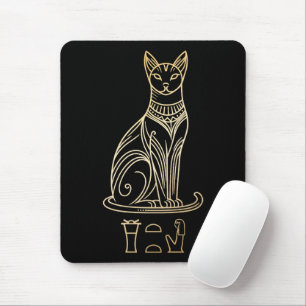 Bastet, Egyptische Kattengodin. Naam in hiëroglief Muismat