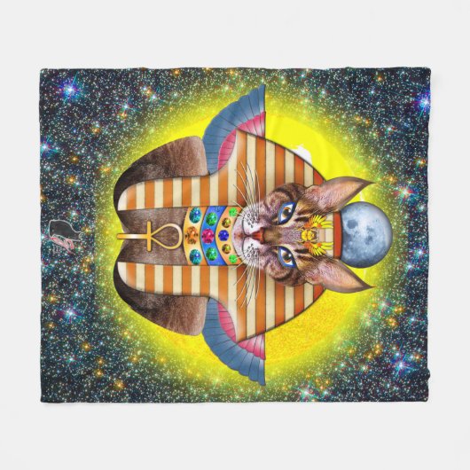 Bastet Fleece Blanket (Voorkant (Horizontaal))