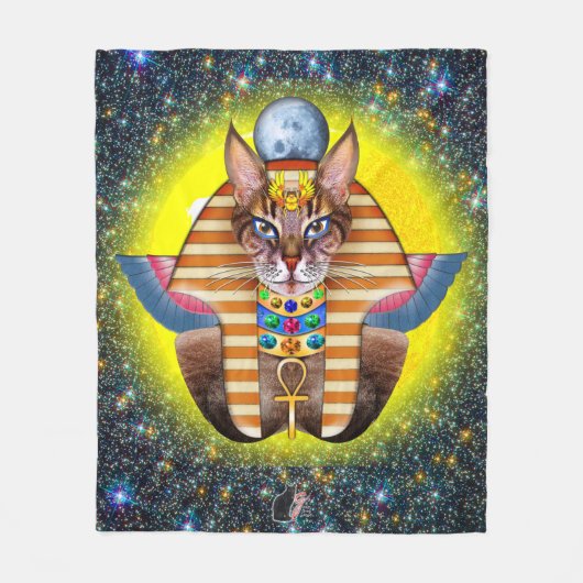 Bastet Fleece Blanket Deken (Voorkant)
