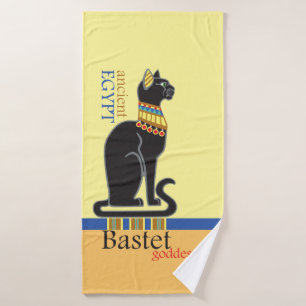 Bastet ou Bast. Serviette de bain pour déesse égyp