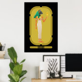 Bastet Oudegyptische Godin Poster (Thuiskantoor)