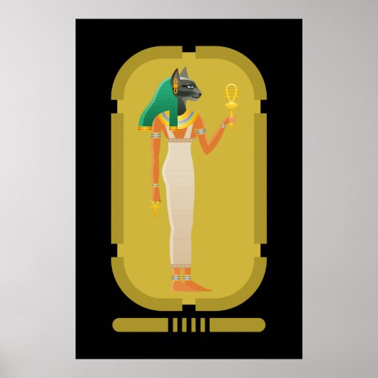 Bastet Oudegyptische Godin Poster (Voorkant)
