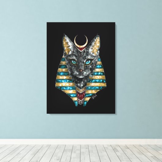 Bastetcanvas afdrukken (Insitu (Houten vloer))