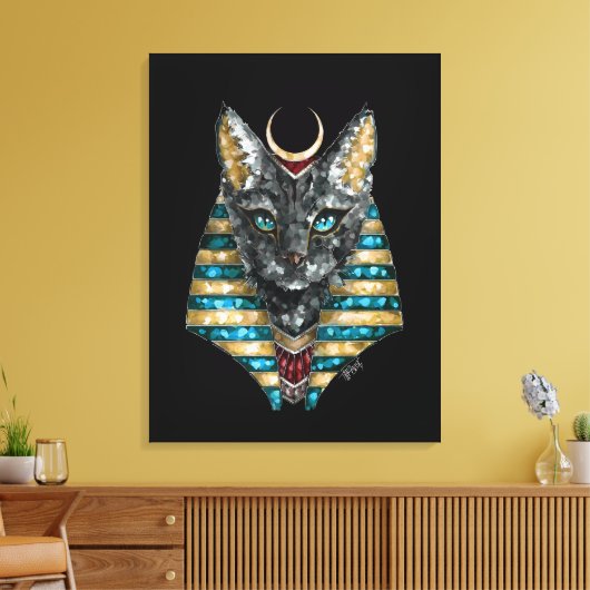 Bastetcanvas afdrukken (Insitu (Woonkamer))
