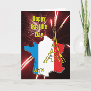 Bastille Dag 14 Juli Kaart