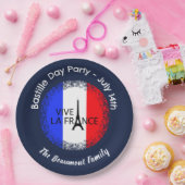 Bastille Dag 14 juli Viering Papieren Bordje (Feest)