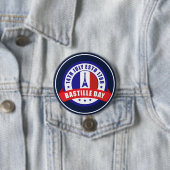 Bastille Dag 14 juli Viering Ronde Button 7,6 Cm (In situ)