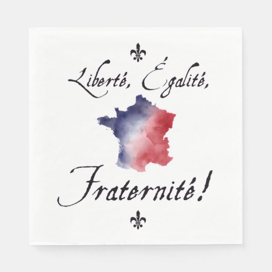 Bastille Dag Servetten (Voorkant)