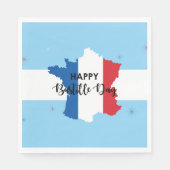 Bastille Day 14 juli Servet (Voorkant)
